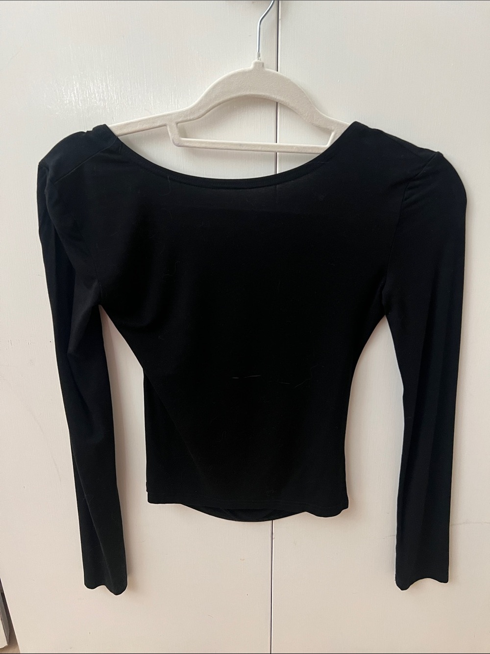 Amazon Women's Black Long Sleeve Boatneck Top